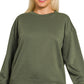Curvy Scuba Round-Neck Sweater