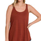 Zenana Round Neck Round Hem Tank