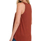 Zenana Round Neck Round Hem Tank