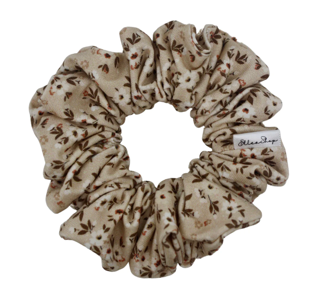 Little White Flowers Scrunchie