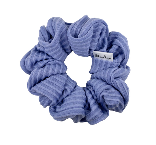 Periwinkle Ribbed Scrunchie