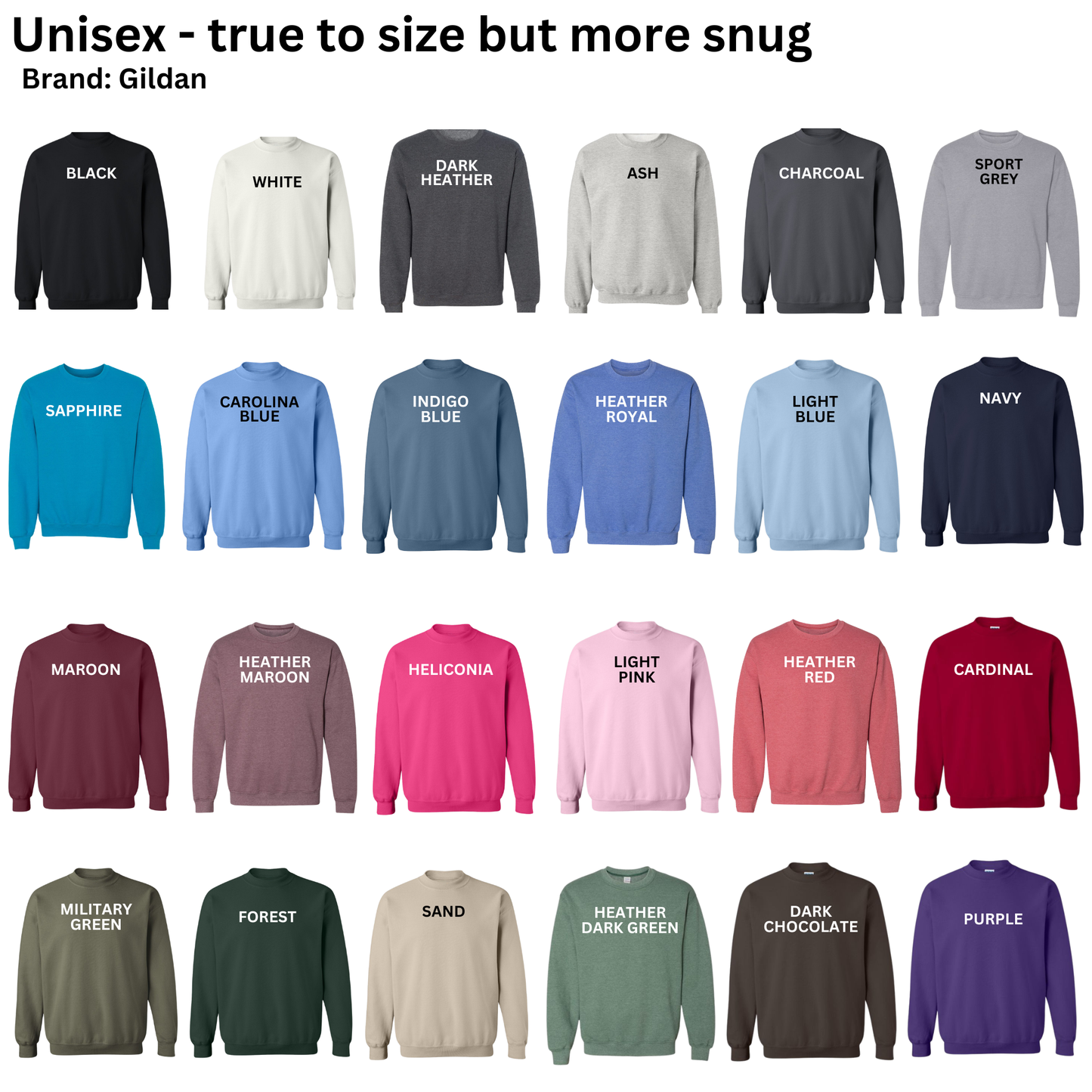 GILDAN Unisex Crewneck