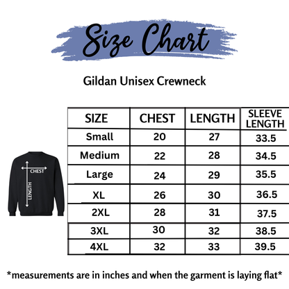 Gildan Unisex Crewneck - Centre Chest Placement (Librarian)