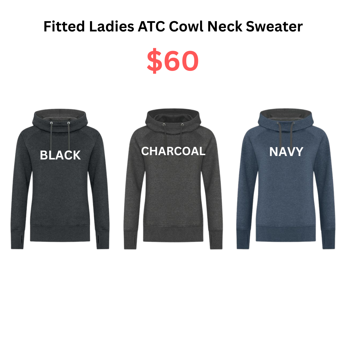 LADIES Cowl Neck Sweater