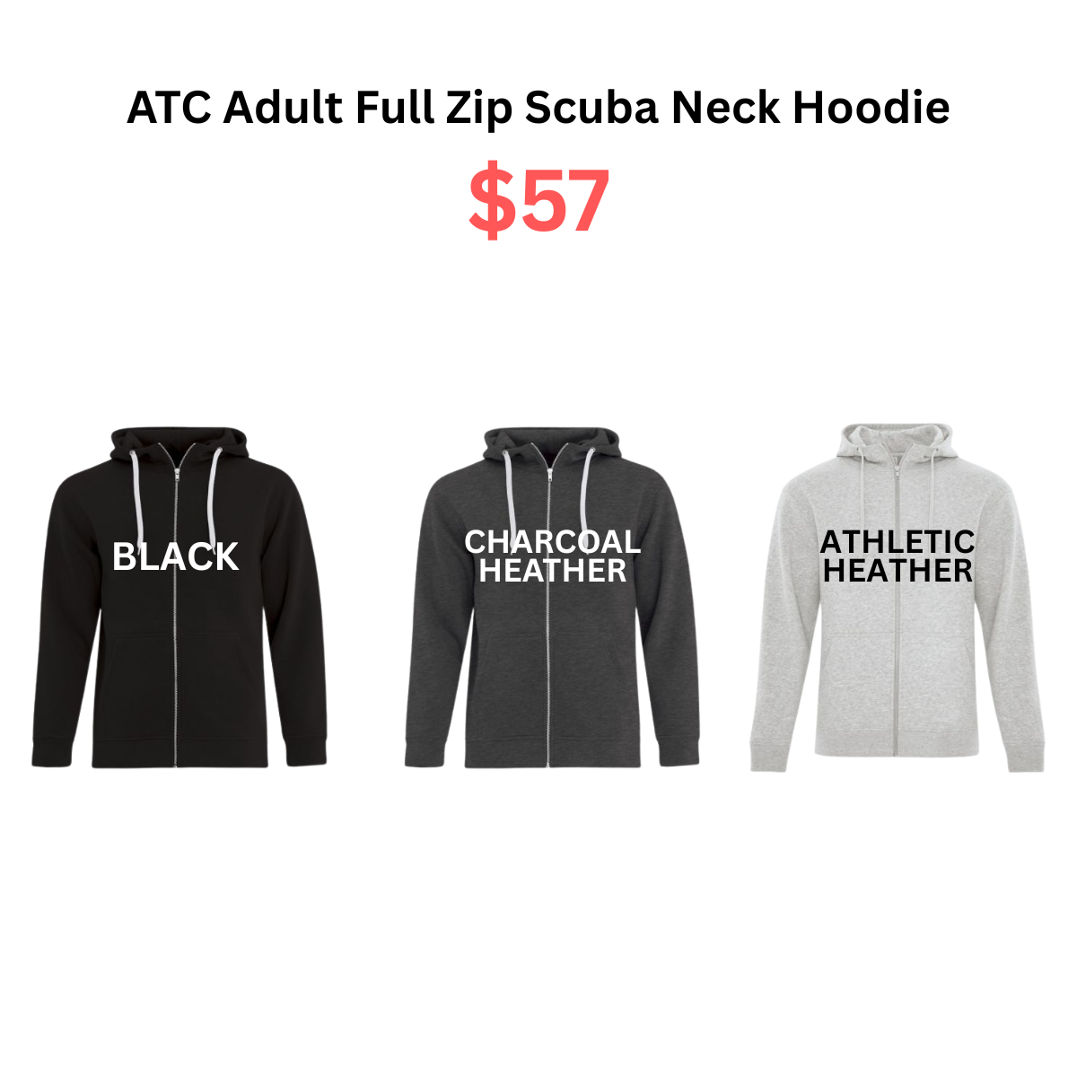 ADULT Full Zip Hoodie