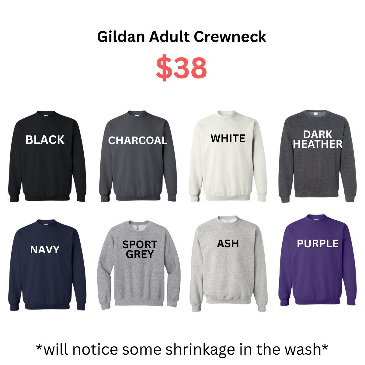 ADULT Unisex Crewneck