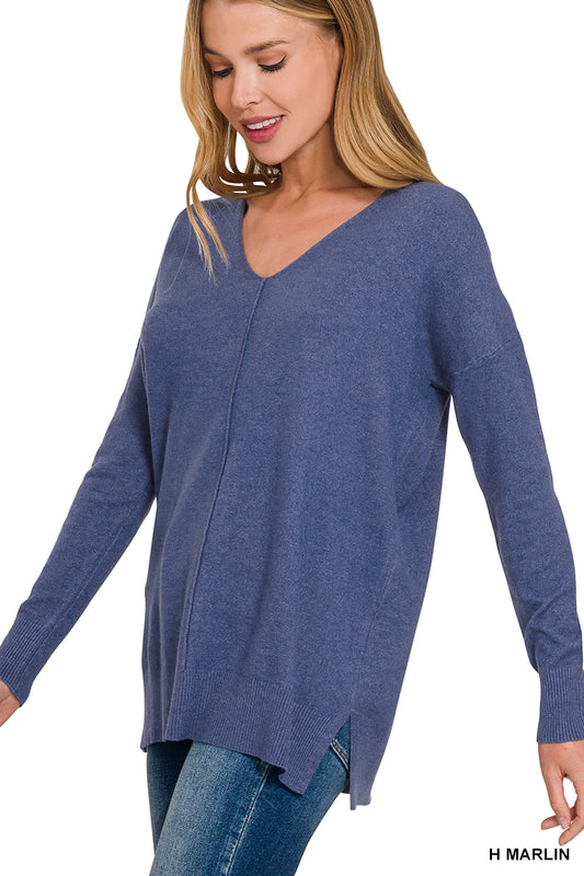 Zenana Front Seam Long Sleeve