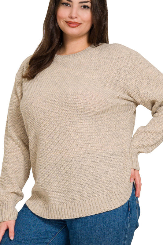 Curvy Round Neck Sweater