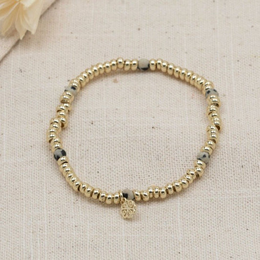 Trixie Dalmatian Jasper Bracelet