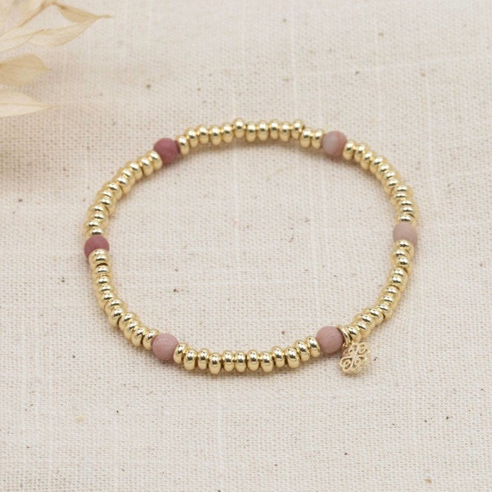 Trixie Pink Rhodonite Bracelet