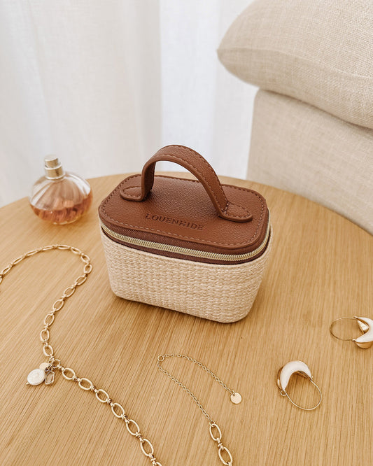 Trudy Jewelry Box - Natural Tan