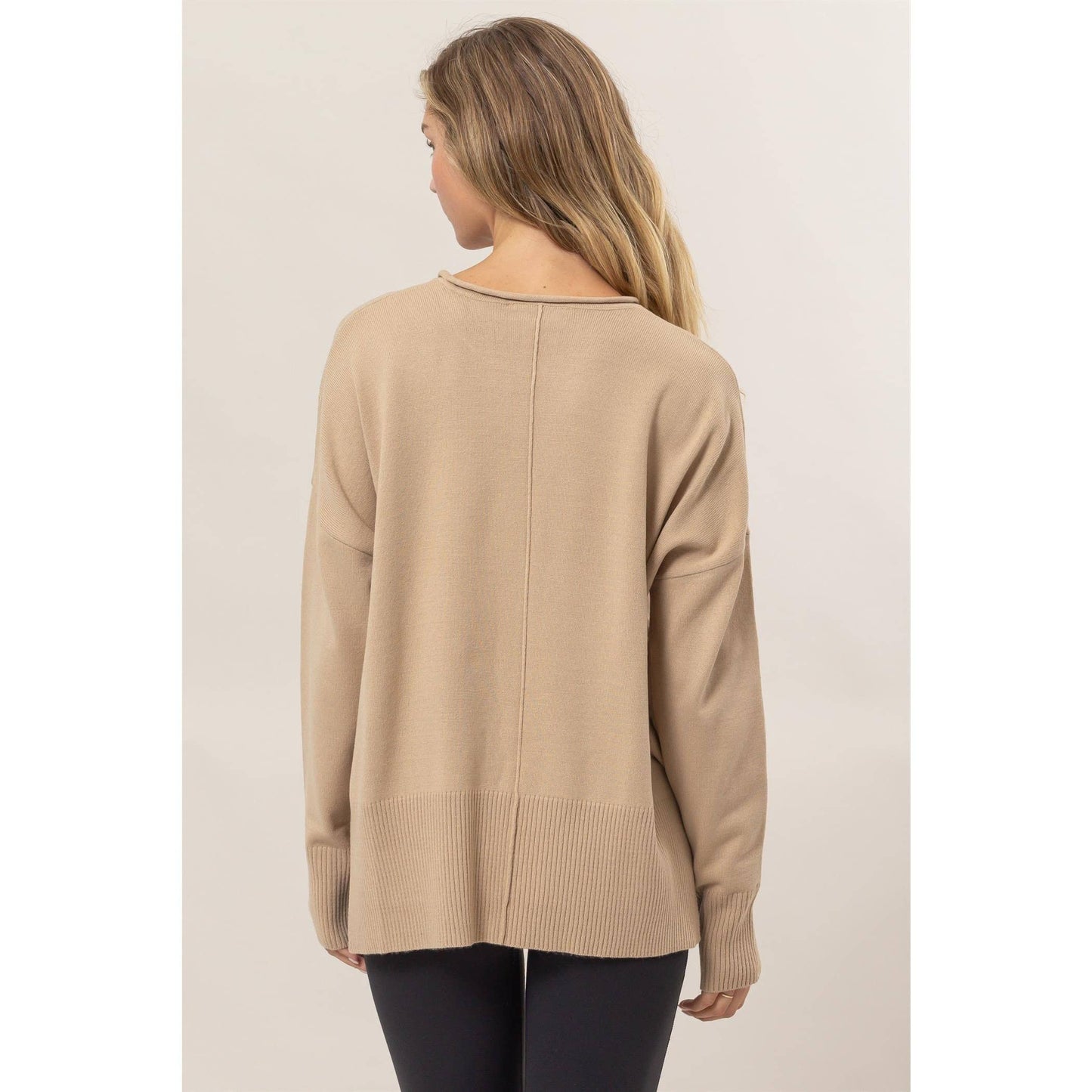 Double Zero Drop Shoulder Sweater