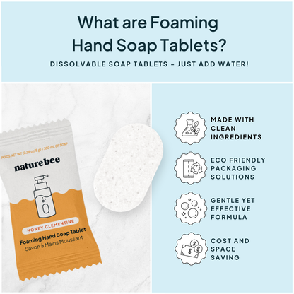 Honey Clementine Concentrated Foaming Hand Soap Tablet