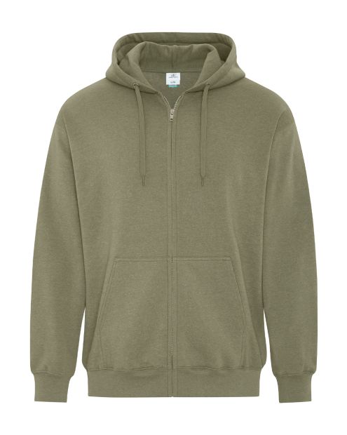 Unisex ATC™ Earth Wash™ Full Zip Fleece Hoodie