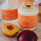 JUST PEACHY SOY WAX CANDLE: 8OZ