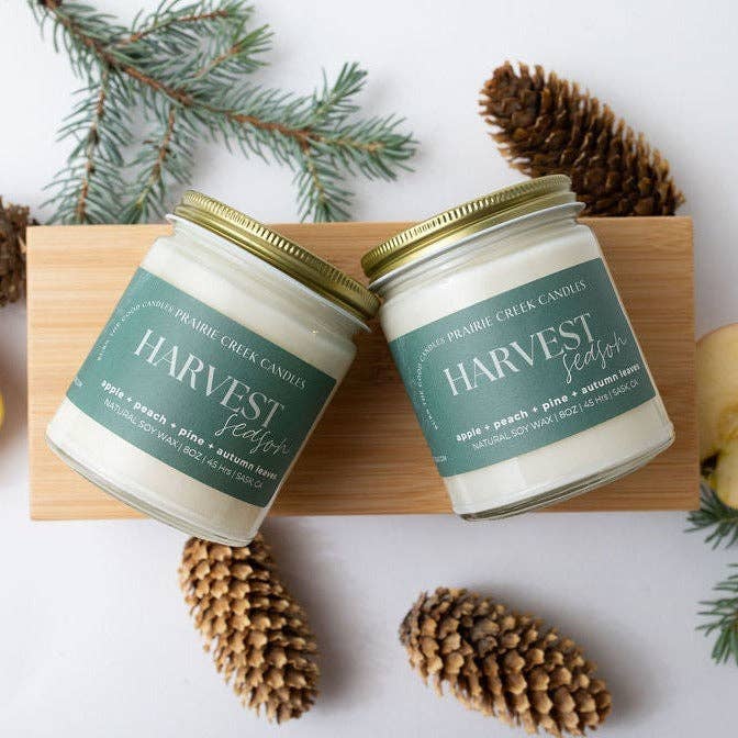 HARVEST SEASON SOY WAX CANDLE: 8OZ