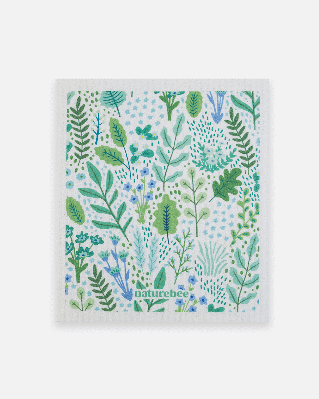 Sponge Cloth Floral Green