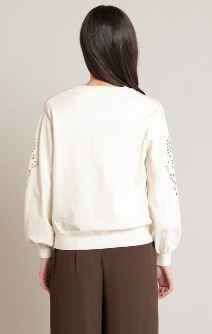 Eyelet Sweater Top