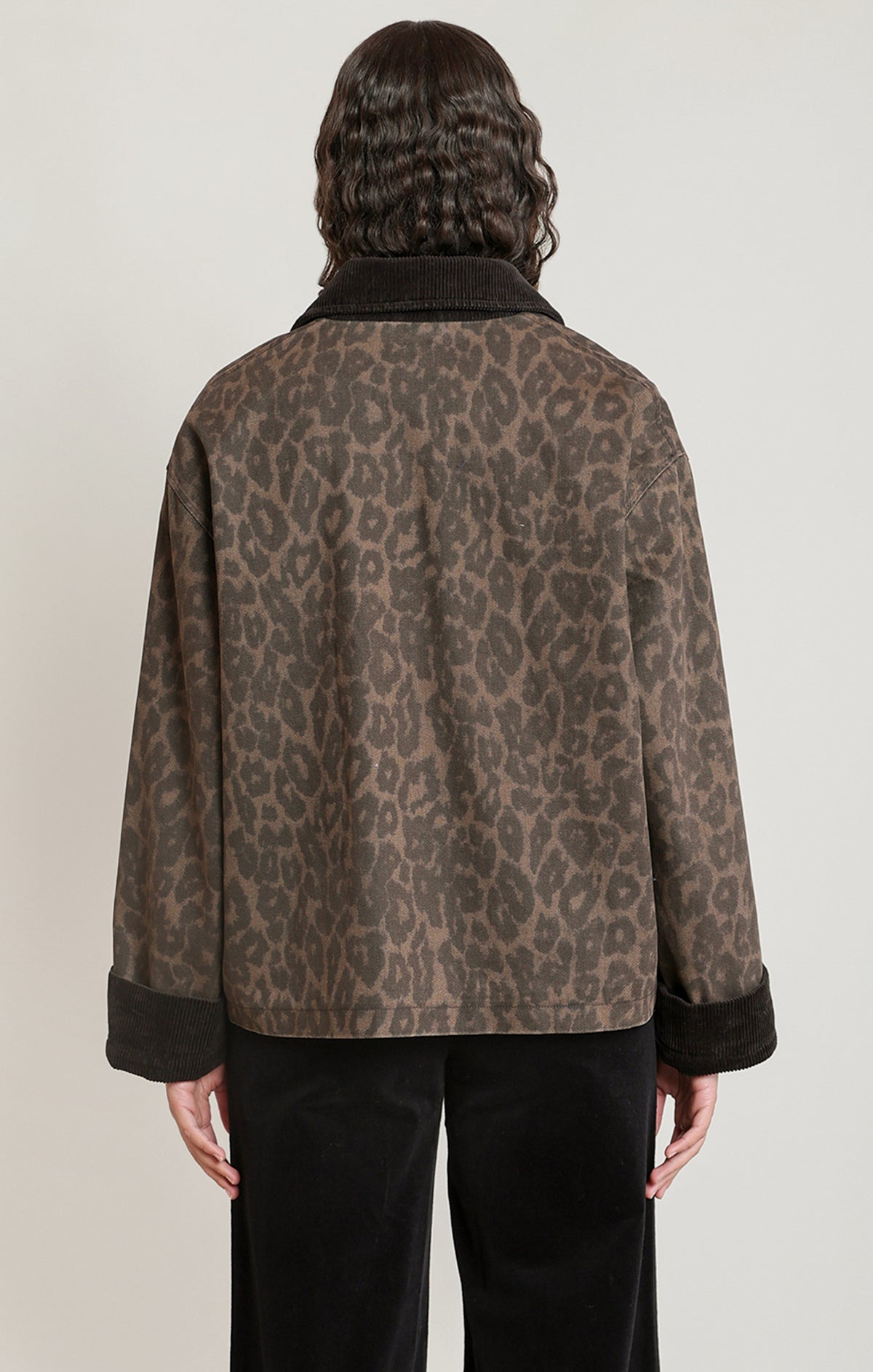 Leopard Denim Jacket
