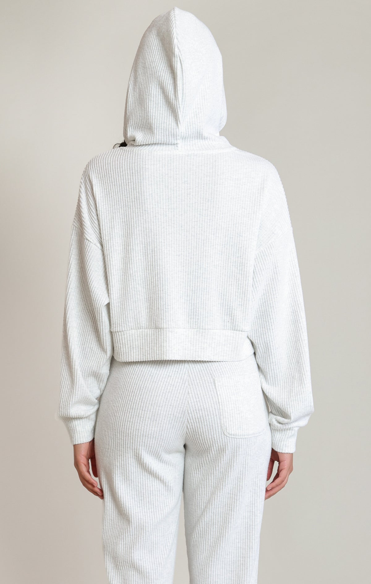 Soft Ribbed Hoodie