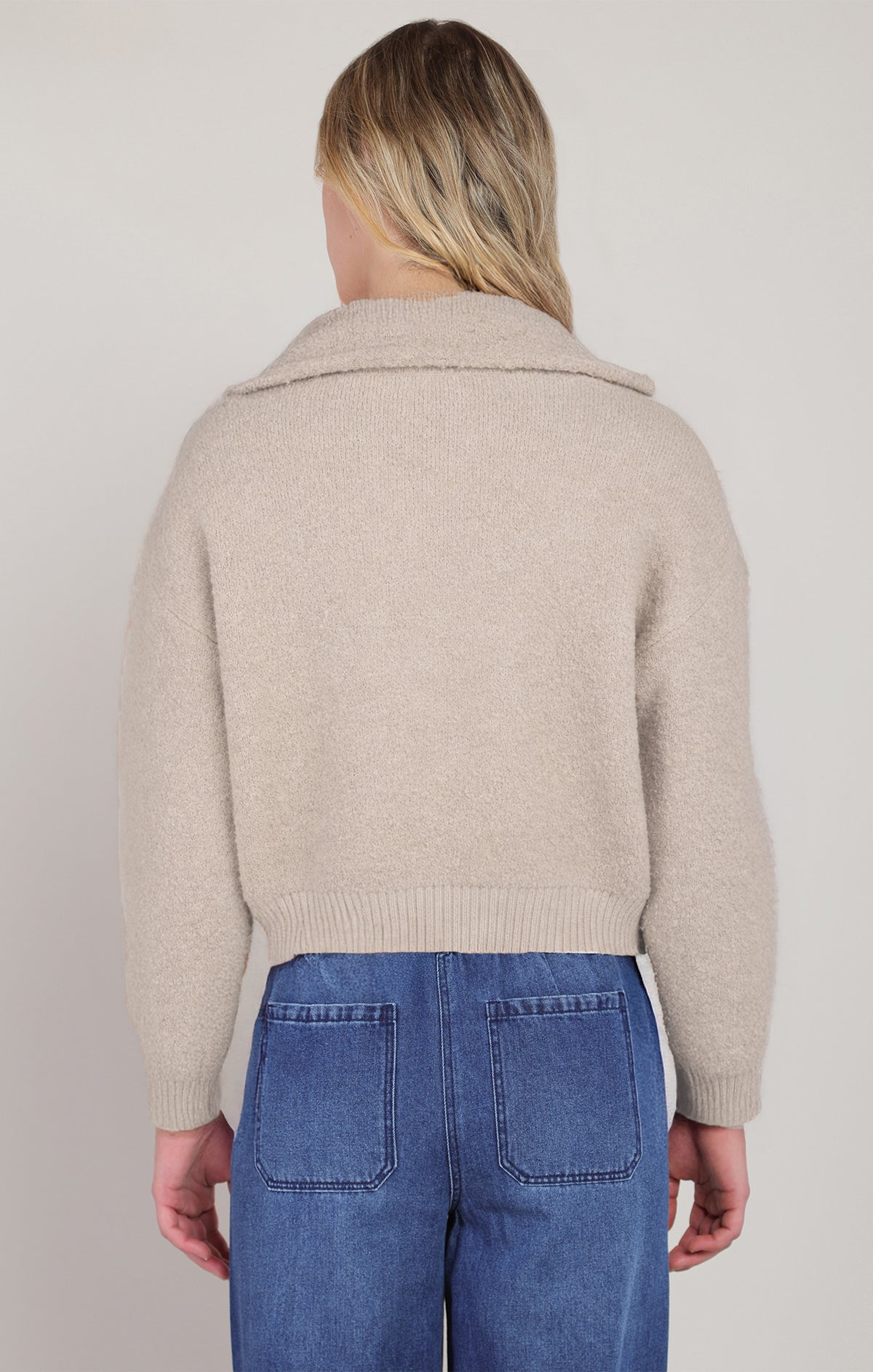 Wide Collar Cardigan