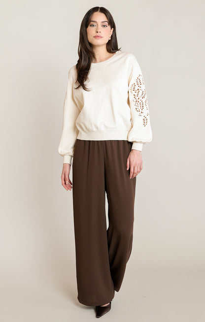 Eyelet Sweater Top