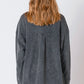 Knit Denim Jacket - Washed Black