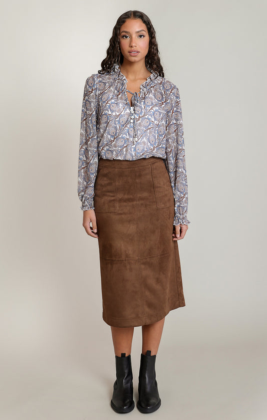 Suede Skirt