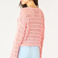 Dex Washed Apricot Crochet Sweater