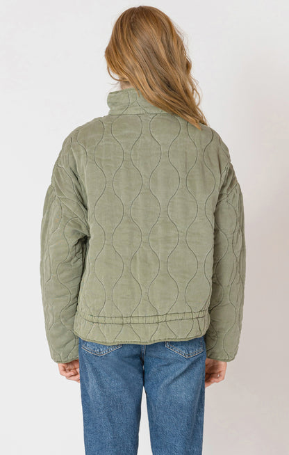 Drawstring Quilted Jacket