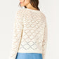 Dex Ecru Crochet Sweater