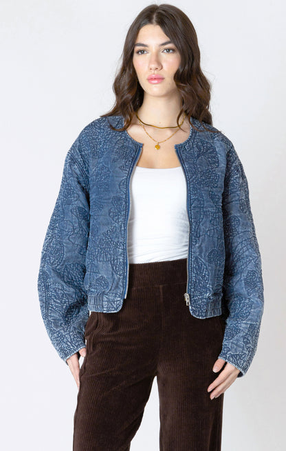 Quilted Bomber Jacket