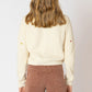 Embroidered Crewneck Cardigan