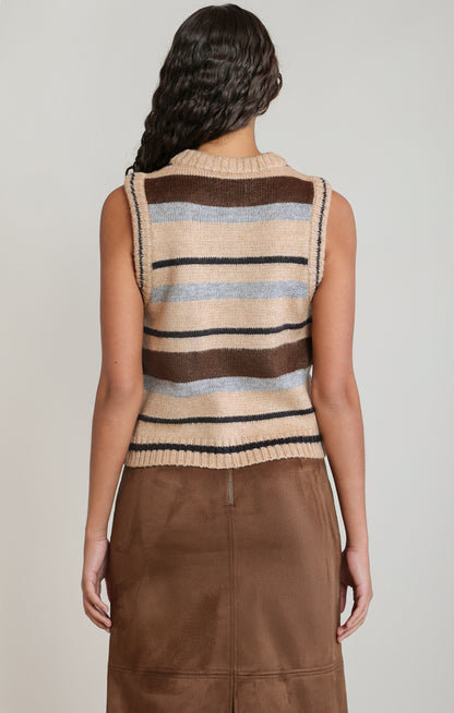Stripe Sweater Vest