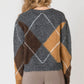 V-Neck Patterned Sweater