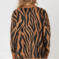 Button Up Patterned Cardigan