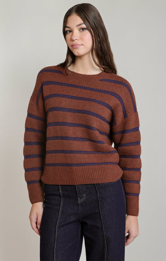 Stripe Crewneck Sweater