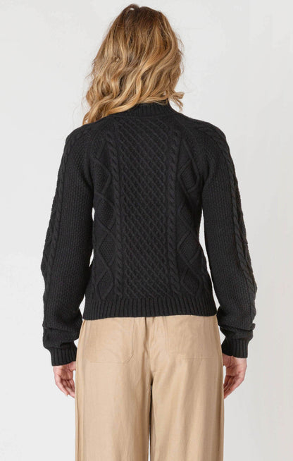 Half-Zip Cable Sweater