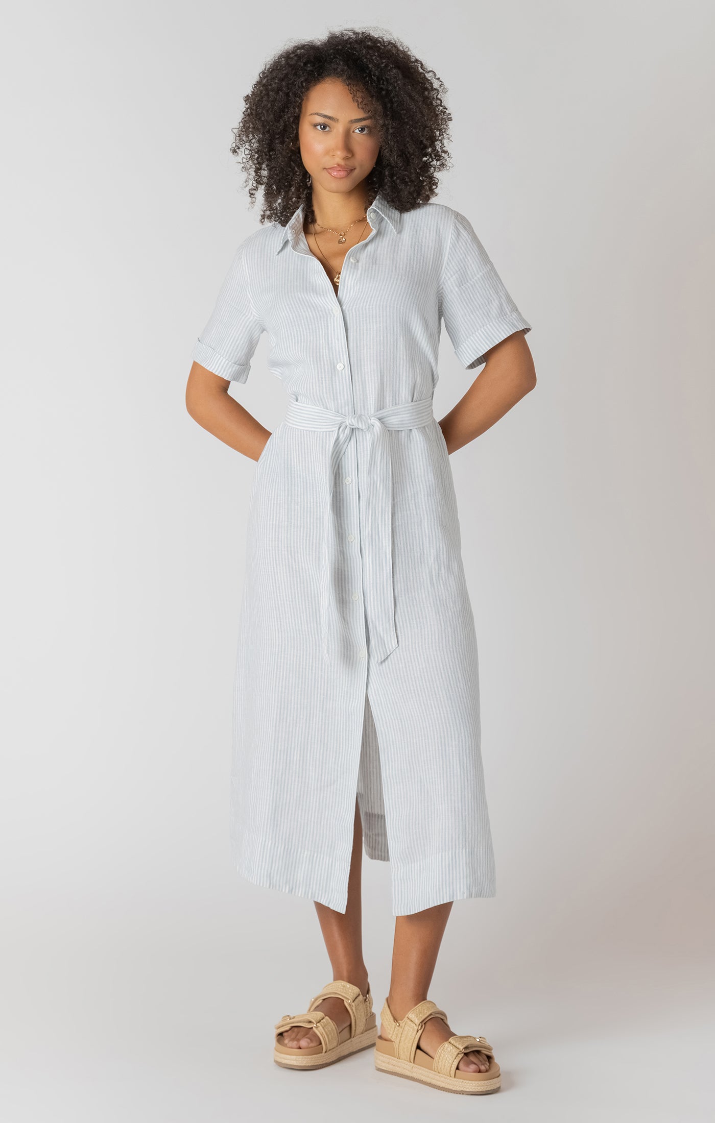 Belted Shirtdress