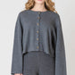 Ribbed Cardigan - Charcoal Heather