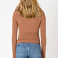 Brushed Crewneck Tee -Chestnut Heather