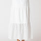 Embroidered Eyelet Maxi Skirt