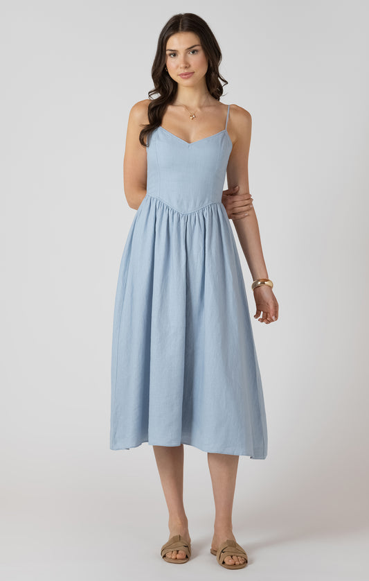 V Waist Maxi Dress