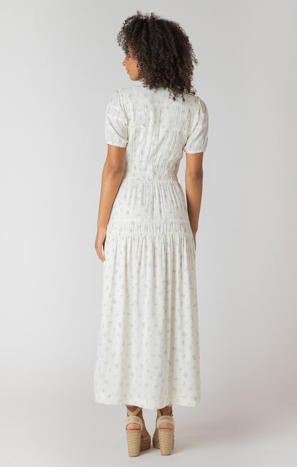 Delicate Floral Smocked Dress