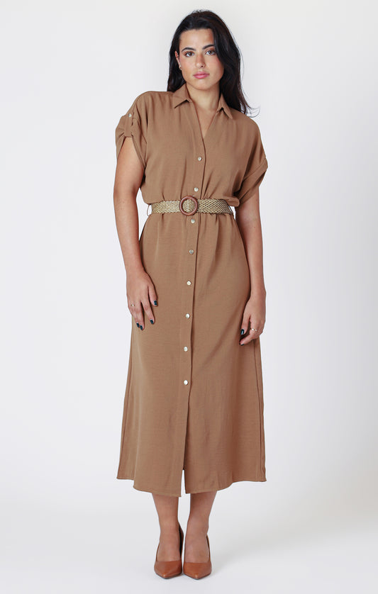 Dex Belted Shirt Dress