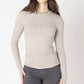 Brushed Crewneck Tee - Light Heather Taupe
