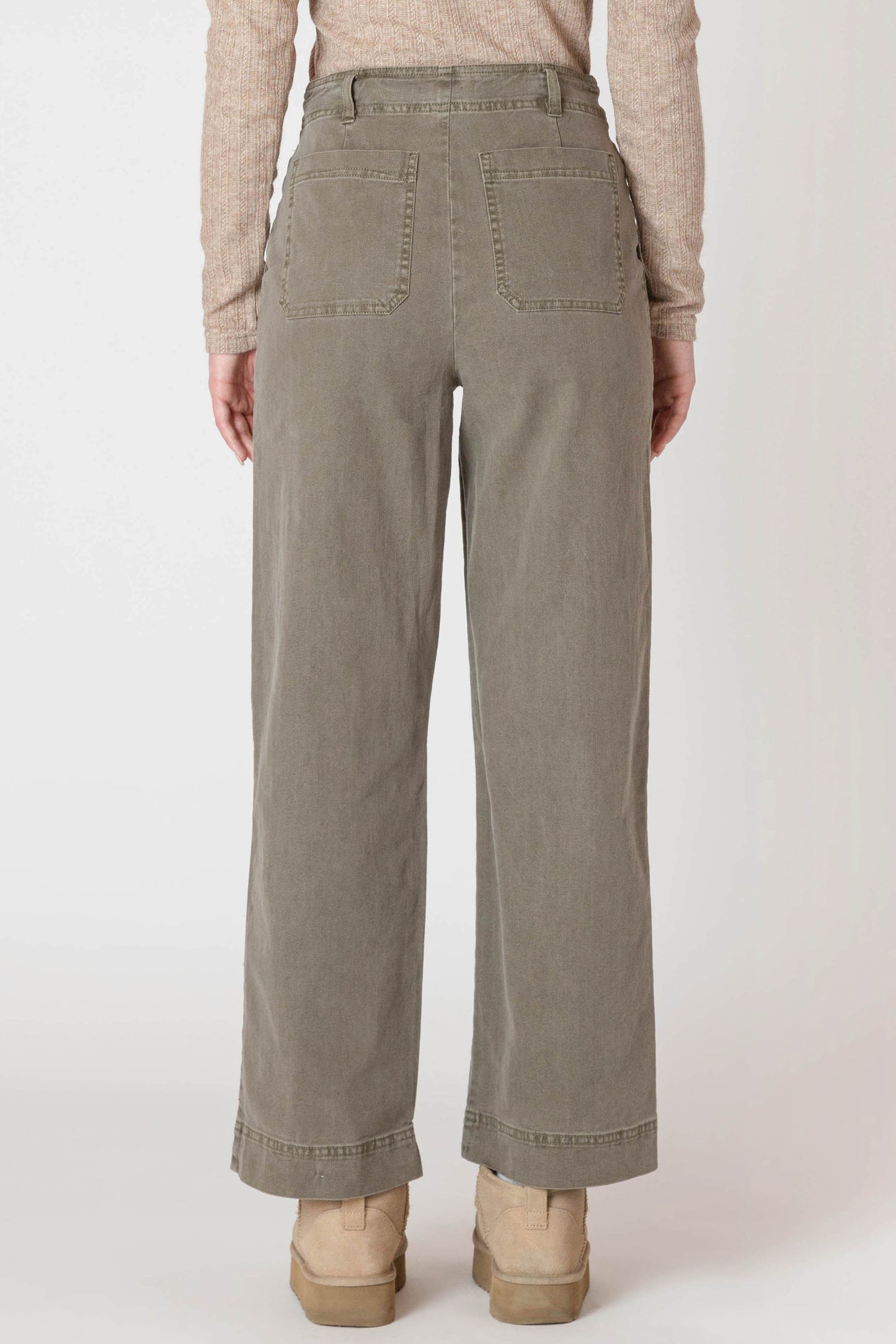 Stright Leg Pant - Army Green