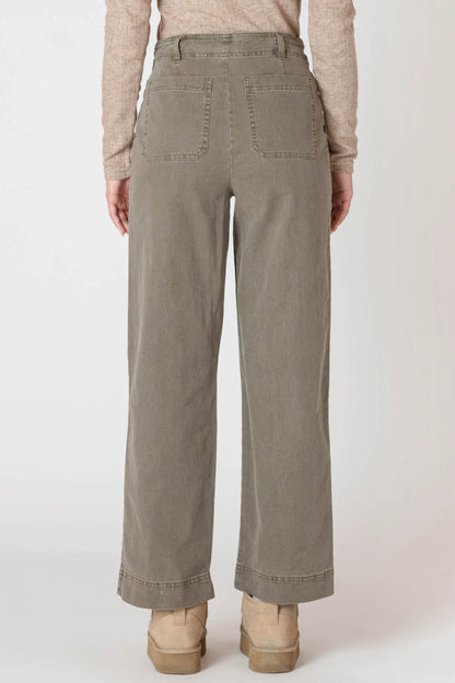 Stright Leg Pant - Army Green