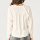 Dex Long Sleeve Ruffle Trim Top