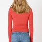 Brushed Crewneck Long Sleeve - Candy Red